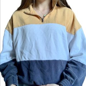 Quarter zip color block sweatshirt | women’s s